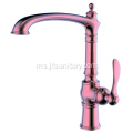 Kualiti Deck-Mounted Brass Single-Hole Dapur Sink Faucet